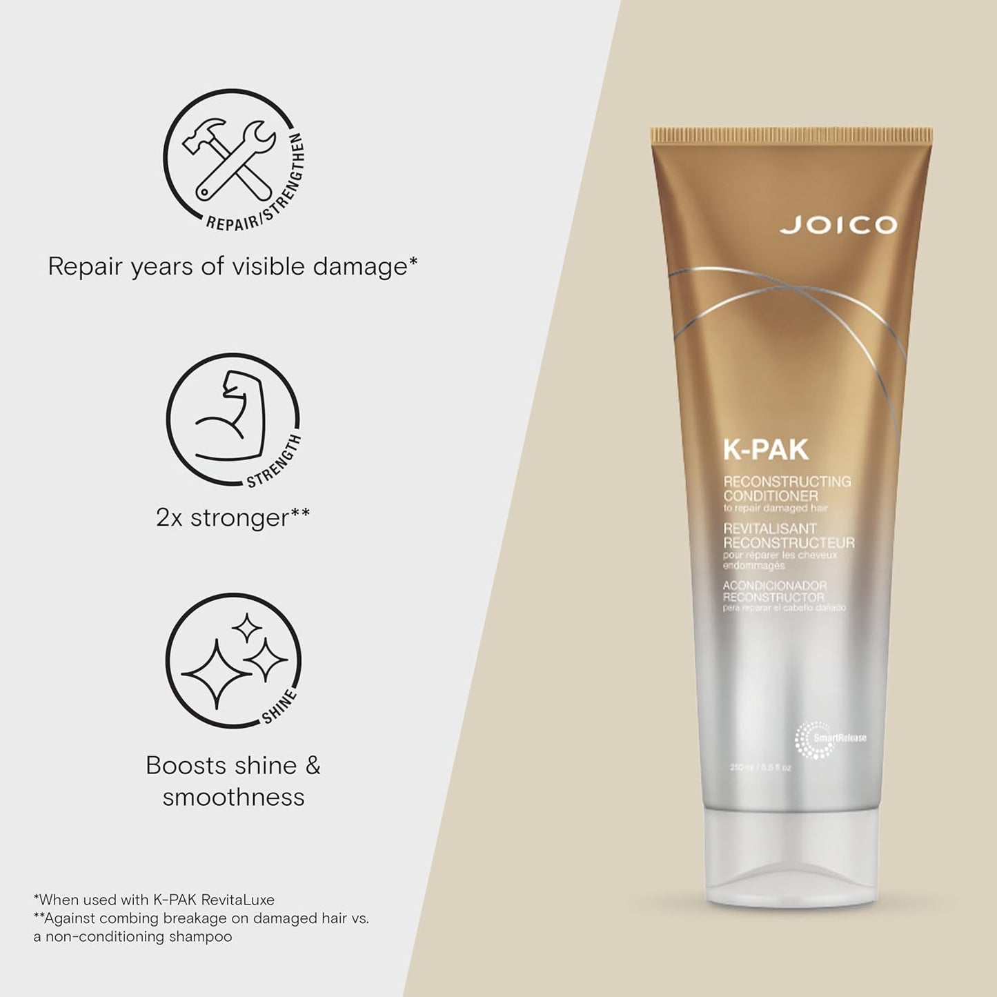 , 250 Ml (Confezione Da 1) K-Pak by Reconstructing Balsamo per Riparare I Danni, 250 Ml