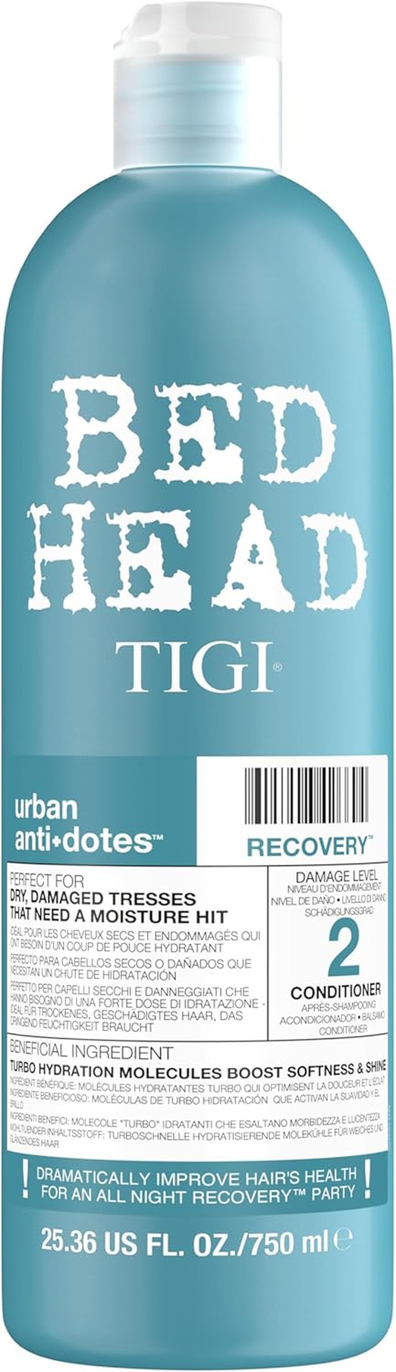 Bed Head by  - Urban Antidotes Recovery Moisturising Conditioner - Ideal for Dry Damaged Hair - 750 Ml