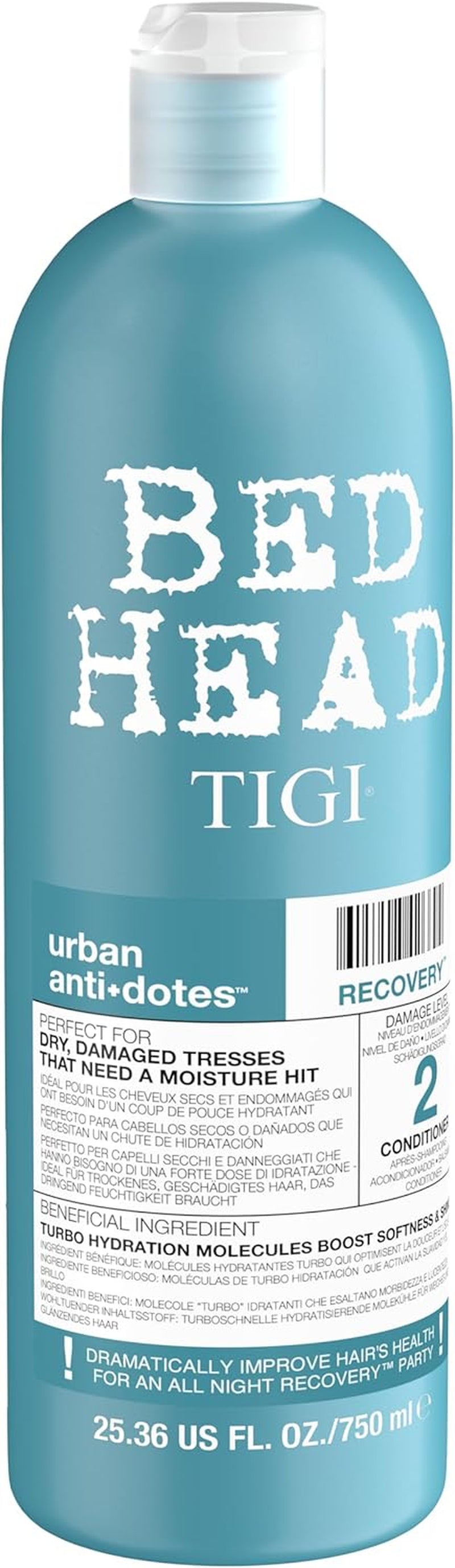 Bed Head by  - Urban Antidotes Recovery Moisturising Conditioner - Ideal for Dry Damaged Hair - 750 Ml