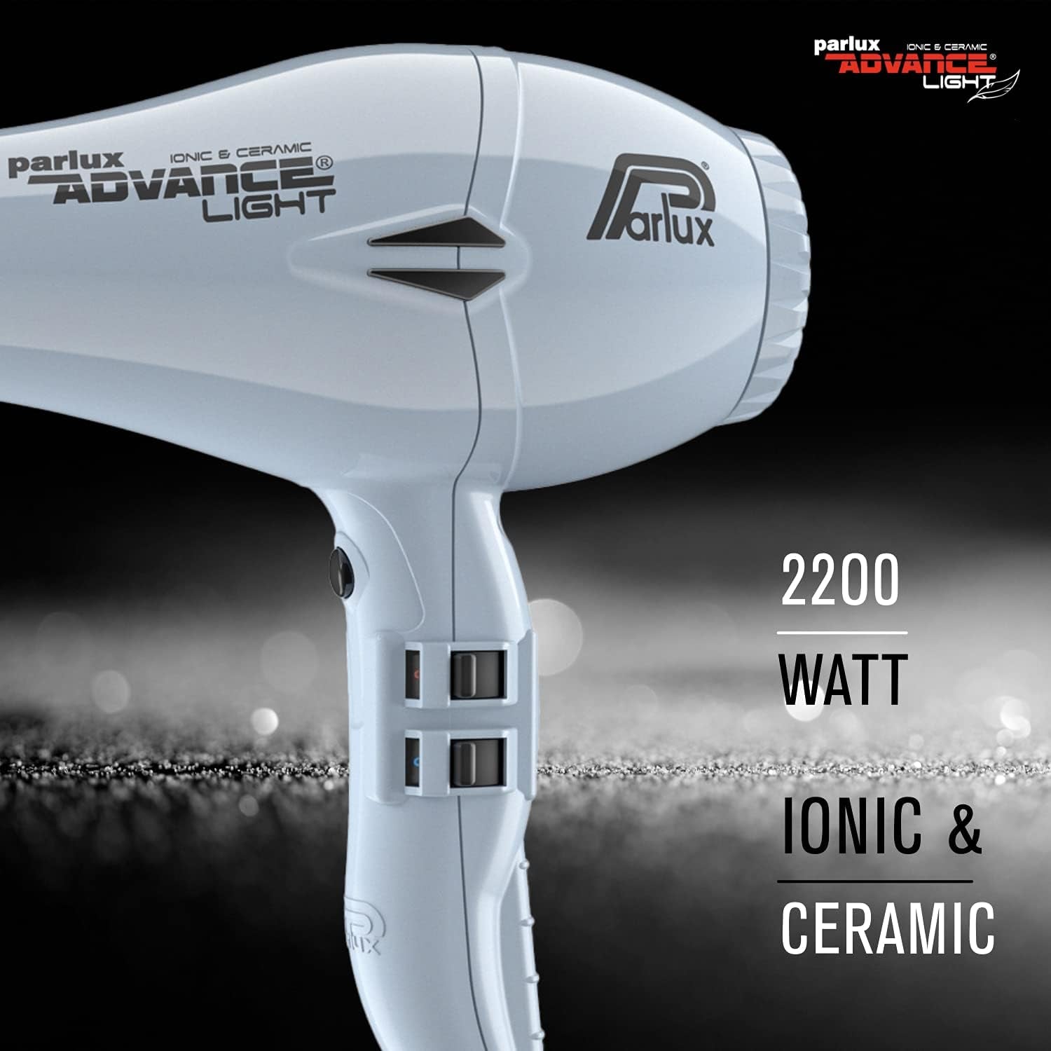 Advance Light Asciugacapelli Professionale, Ionic & Ceramic, 2200 W , Grigio (Ghiaccio)